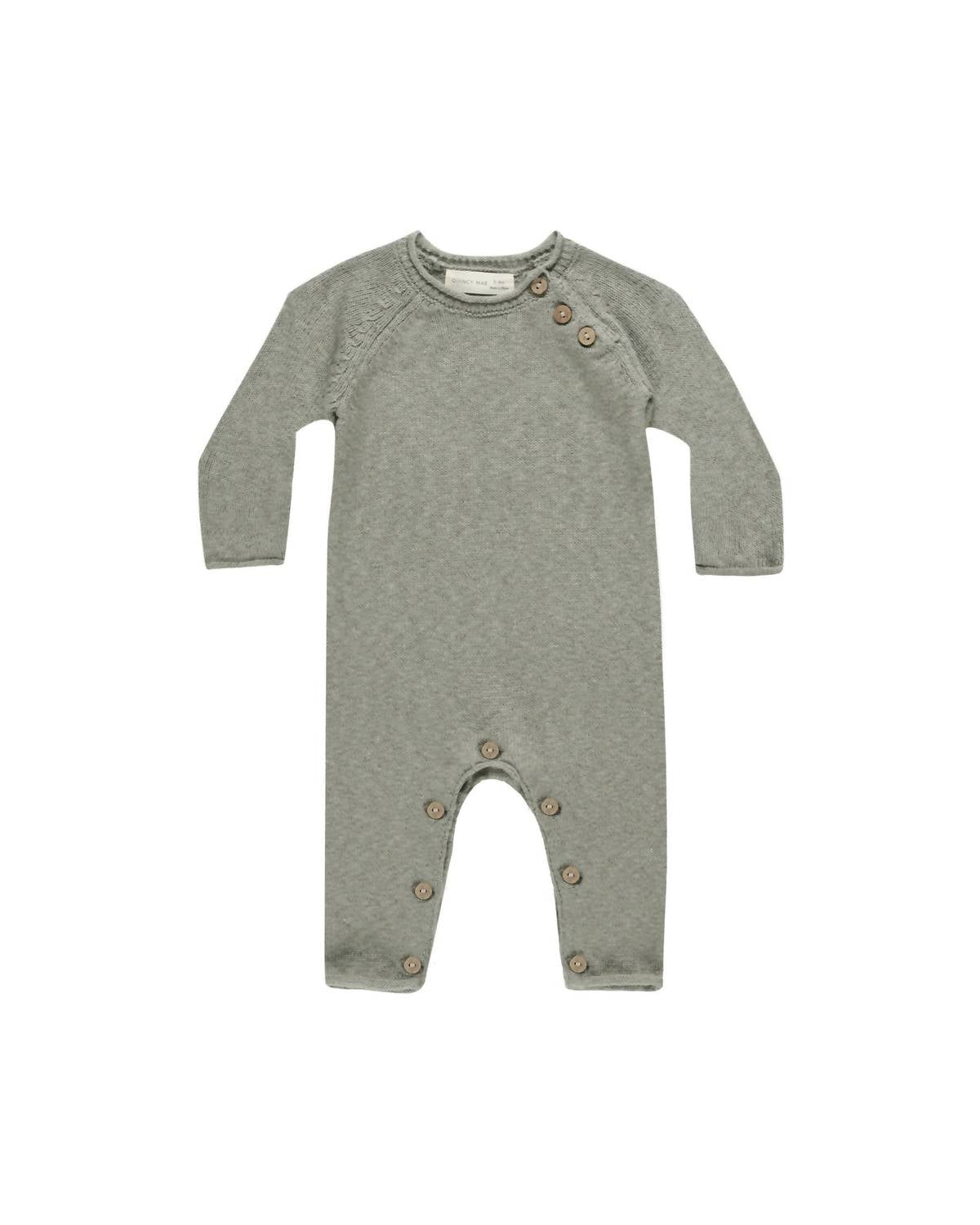 Quincy Mae - Kids Cozy Heather Knit Jumpsuit