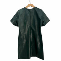 J.Crew - Embellished Faux Leather Mini Dress