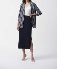 Joseph Ribkoff - Sweater Knit Straight Midi Skirt