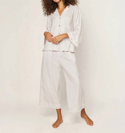 Petite Plume - Women's Olivia Wide Leg Pima Pajamas