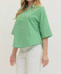 Entro - Gingham Top
