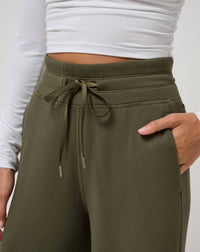 TravisMathew Skyloft Soft Wide Leg Pants in green - women's pants - alternate view