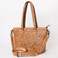American Darling - Women's Hand Tooled Genuine Leather Western Tote Bag