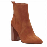 Vince Camuto - Women's Enverna Suede Leather Block Heel Bootie