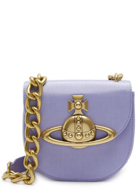 Vivienne Westwood Women's Jodie Satin Saddle Bag in lilac - women's bag