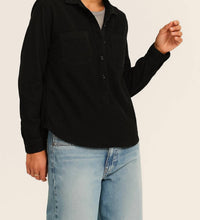 Velvet By Graham & Spencer - Arielle Corduroy Half-button Shirt