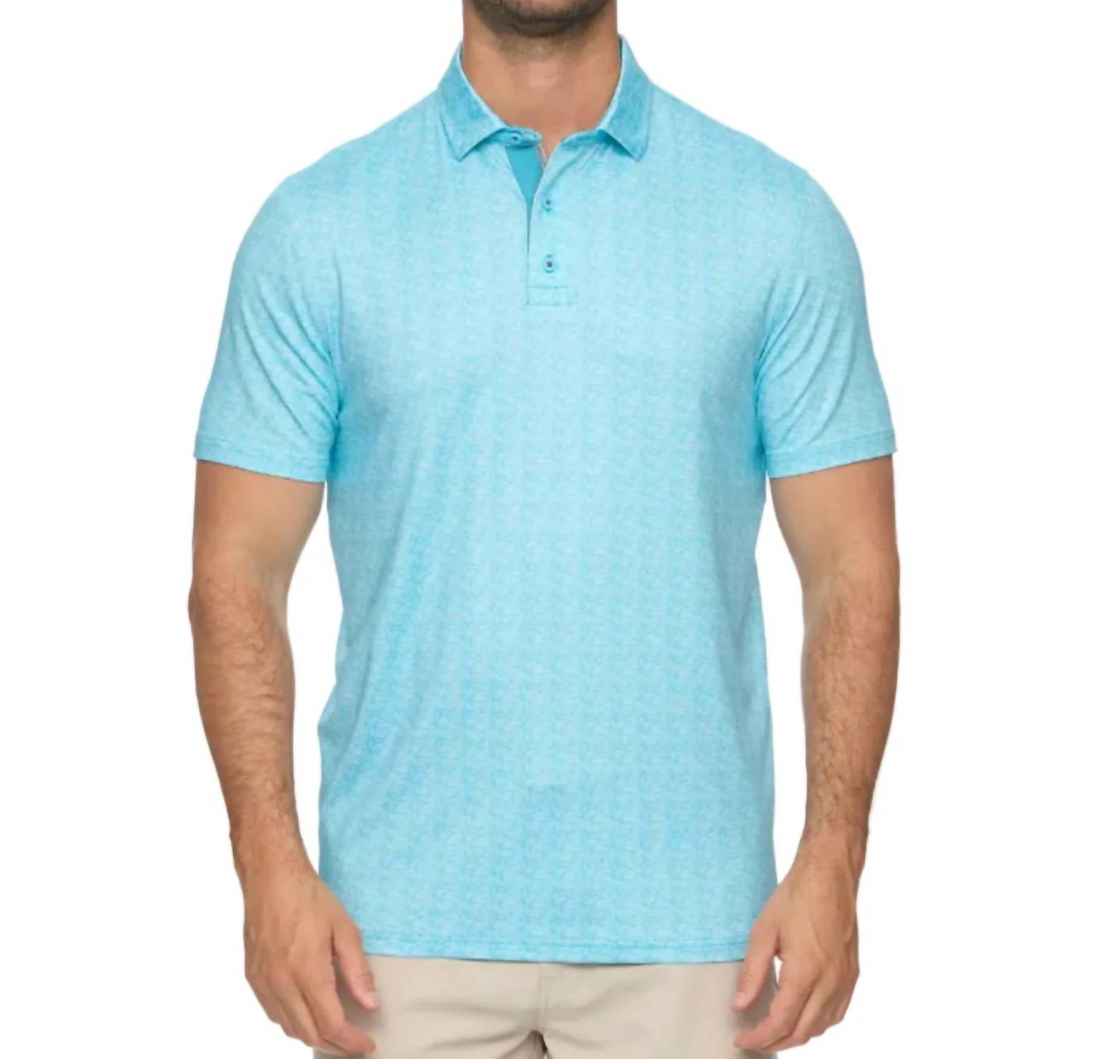Flags & Anthem - Cloverdale Leaf Print Performance Polo