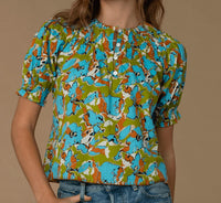 Elizabeth James The Label - Daisy Puffed Sleeve Top