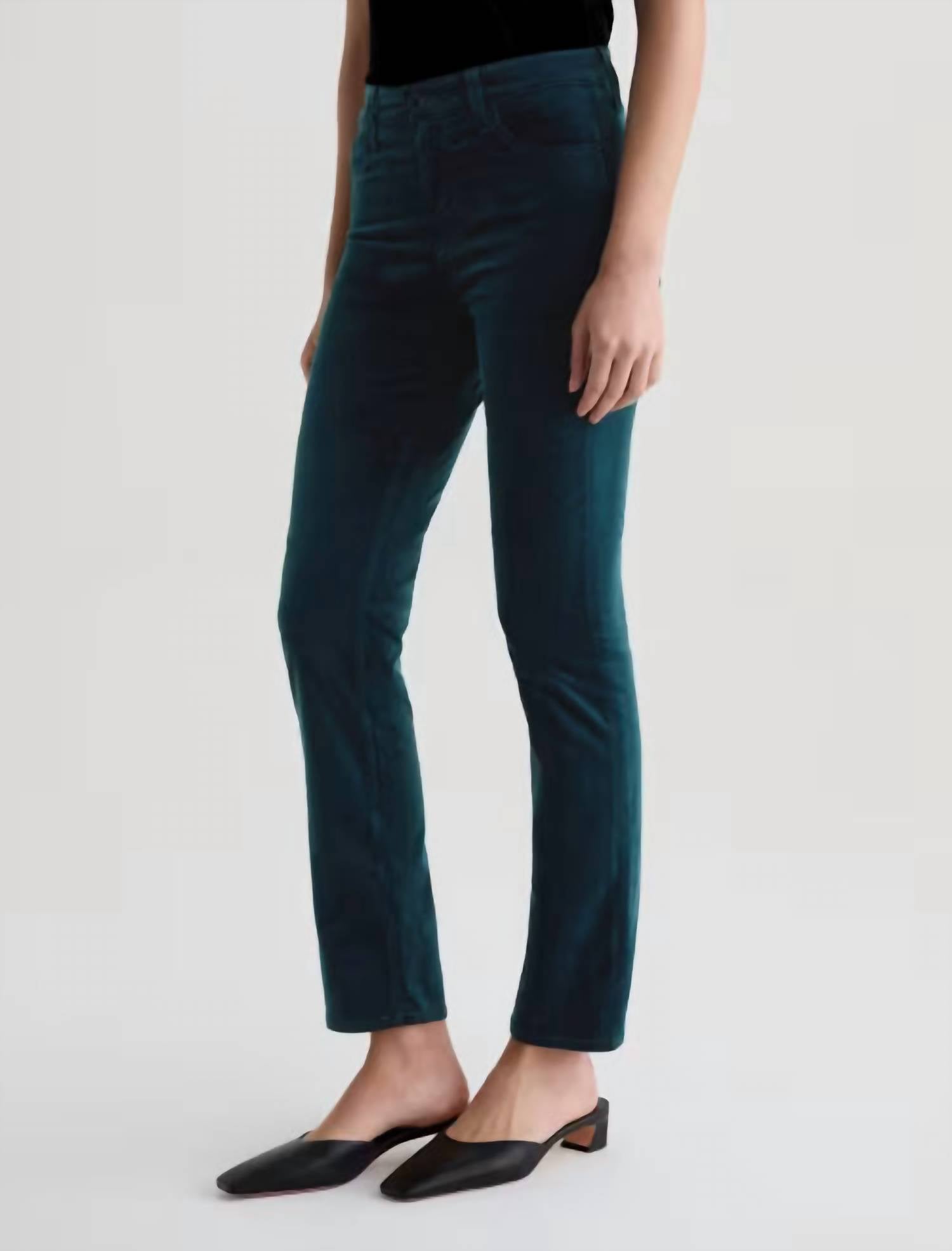 Ag Jeans - Mari Hi Rise Straight Velvet Jeans
