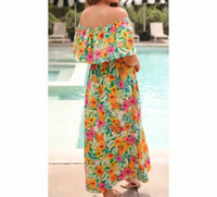 Jess Lea - Resort Radiance Tropical Off-Shoulder Maxi Dress