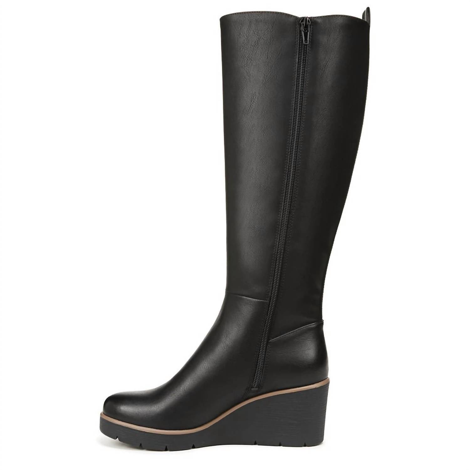 Naturalizer Women's Adrian Tall Boot in black - women's shoe - detail view