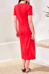 Tribal - Twisted Knot Front Midi Dress