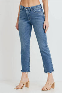 Just Black Denim - High Rise Straight Jeans