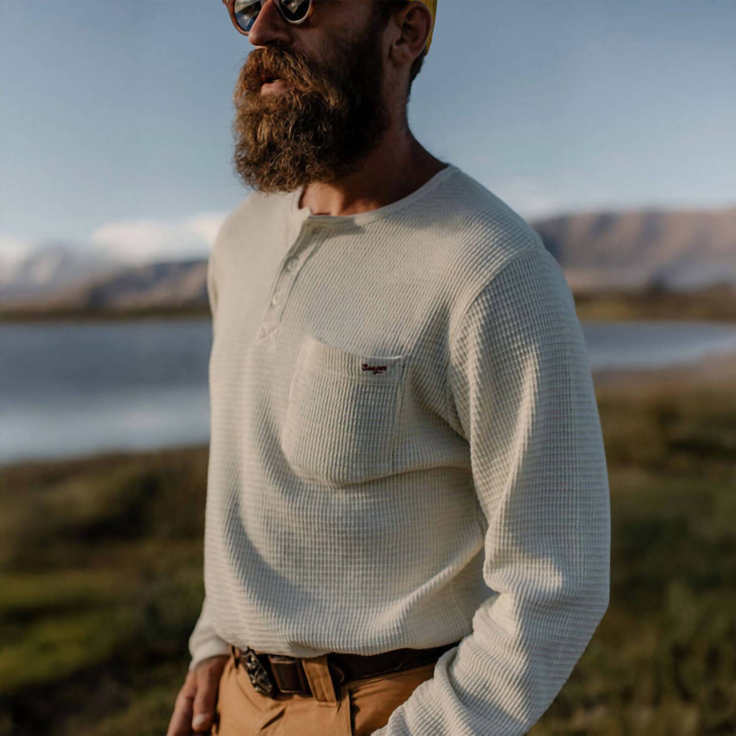Seager Co. - Sawpit Henley Long Sleeve Thermal Tee