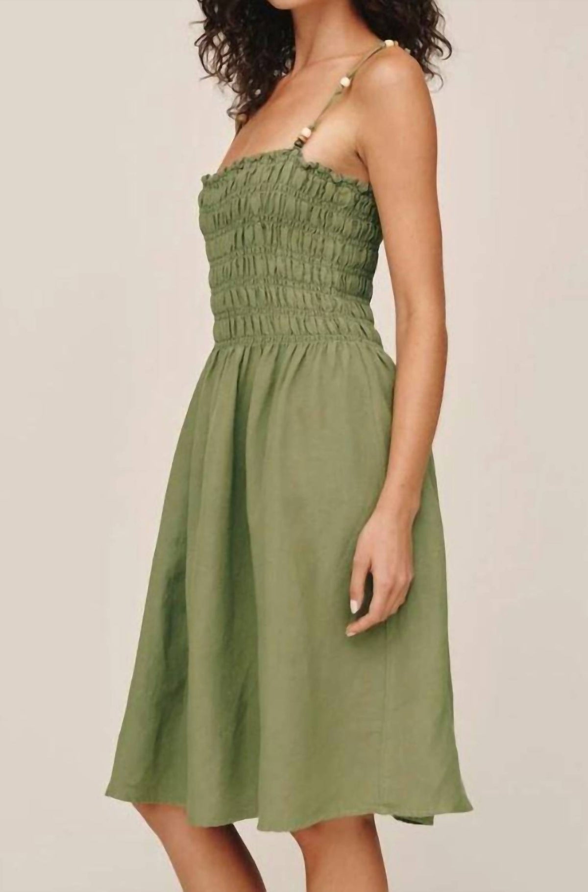 Bella Dahl - Smocked Dress With Beaded Strap