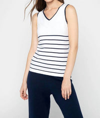 Kinross - Striped V-neck Tank Top