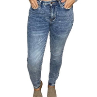 Judy Blue Women's High Waist Skinny Jean in acid mineral wash - women's jeans