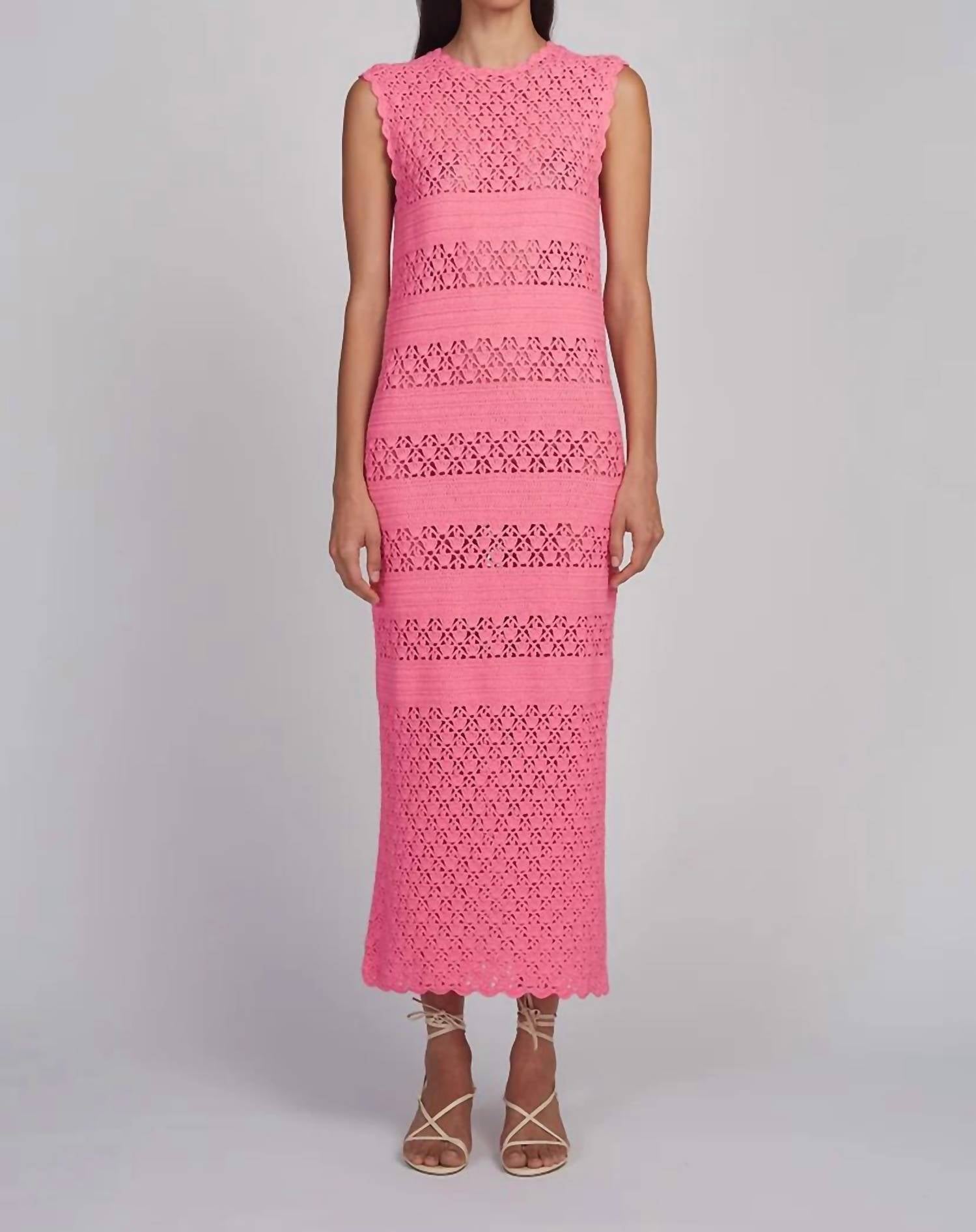 Eleven Six - Cotton Crochet Midi Dress
