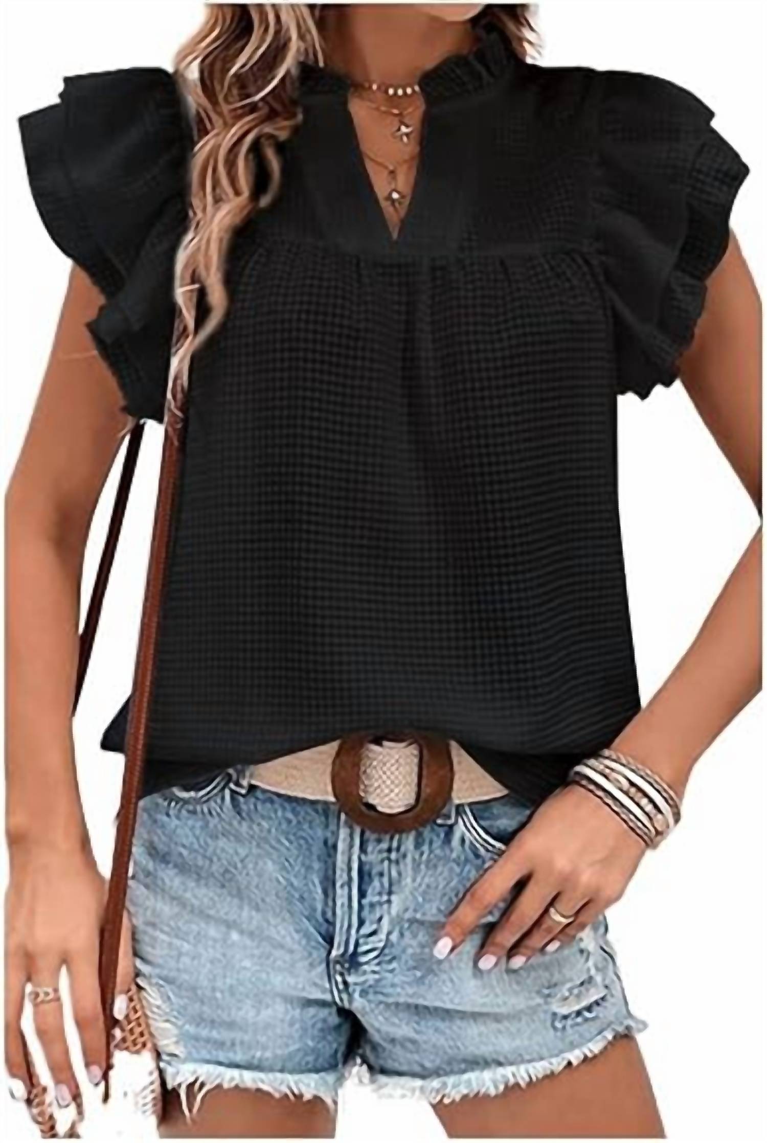 Miss Sparkling - Ruffle & Go Blouse