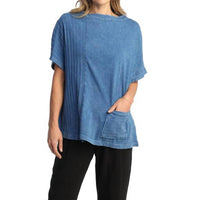Jess & Jane - Europa Mineral Washed Cotton Top