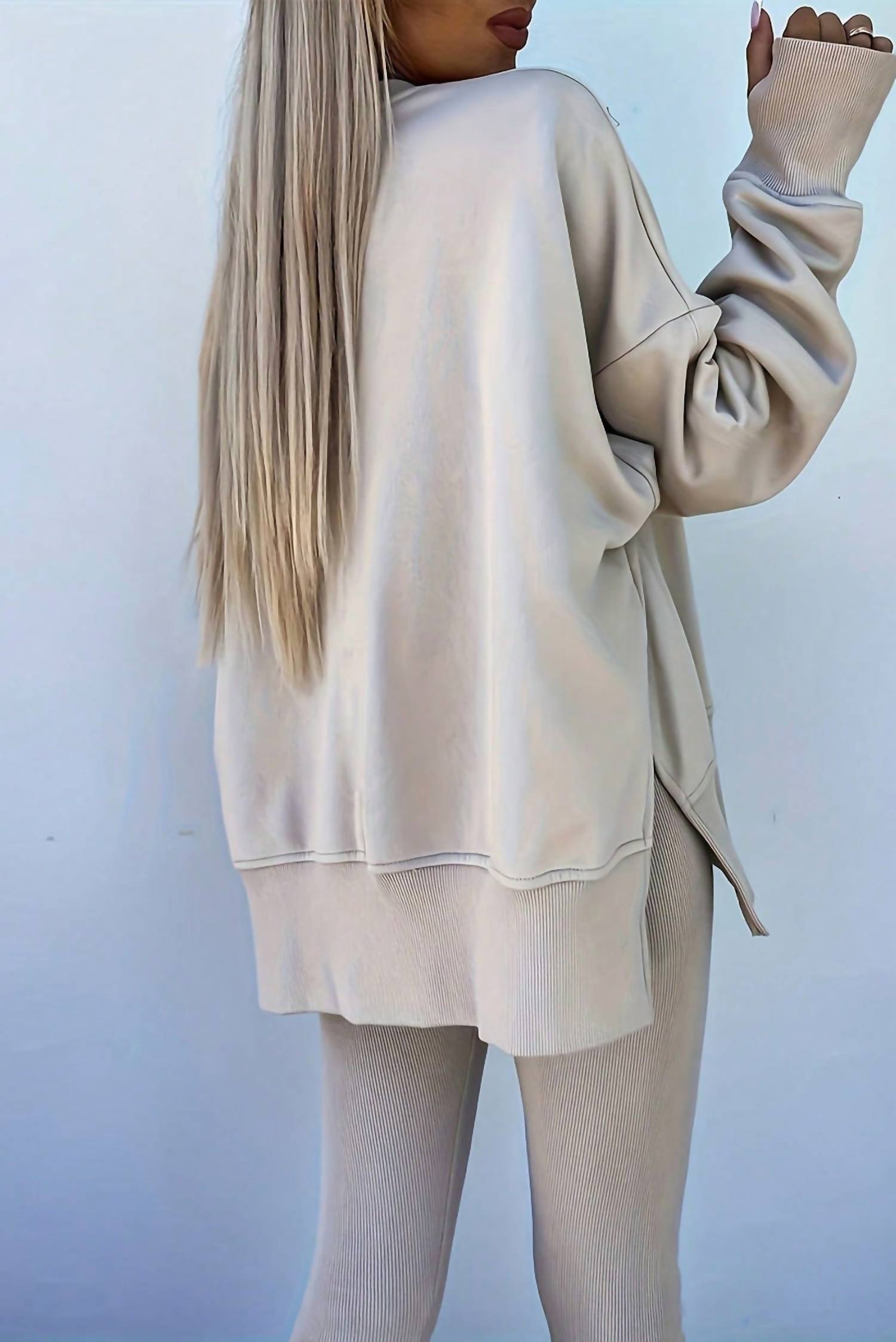Uzwholesale - Sweatshirt and Skinny Pants Set