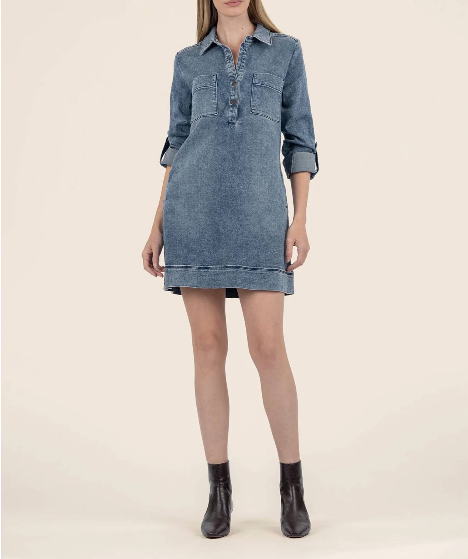 Kut From The Kloth - ANIKA DENIM DRESS