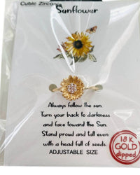 Southern Seoul - Women's Sunflower Adjustable Ring