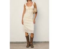 Dress Forum - Breeze & Blossom Flutter Ruffled Midi Dress