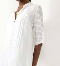 Barbara Bui - Plumetis Silk Short Sleeve Dress