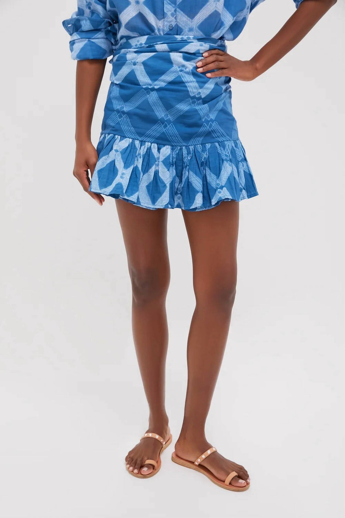 Coniglio - Short Ruffle Power Pareo Skirt