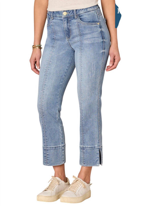 Democracy - "Ab"solution High Rise Kick Flare Plus Size Jeans with Slit Hem