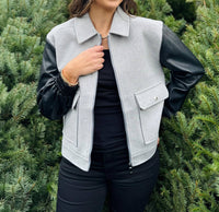 Dolce Cabo - Leather Sleeve Jacket