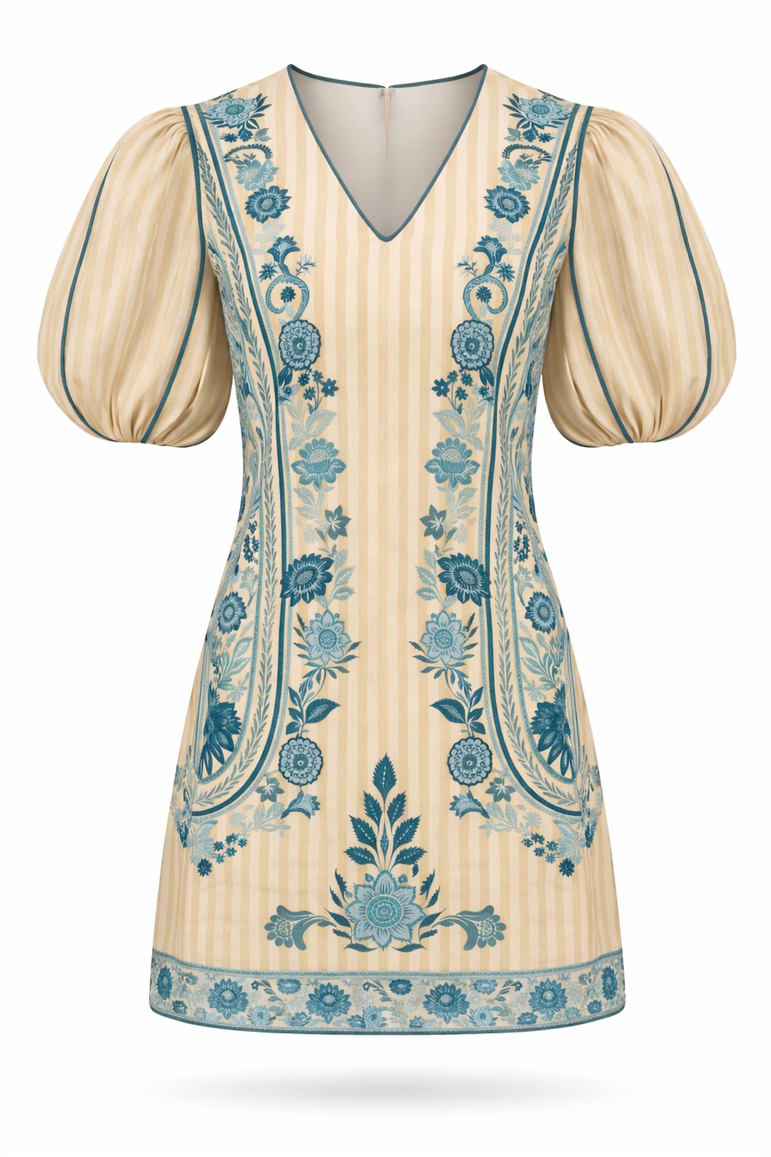 Anna Cate - Clarke Romantic Puff Sleeves Dress
