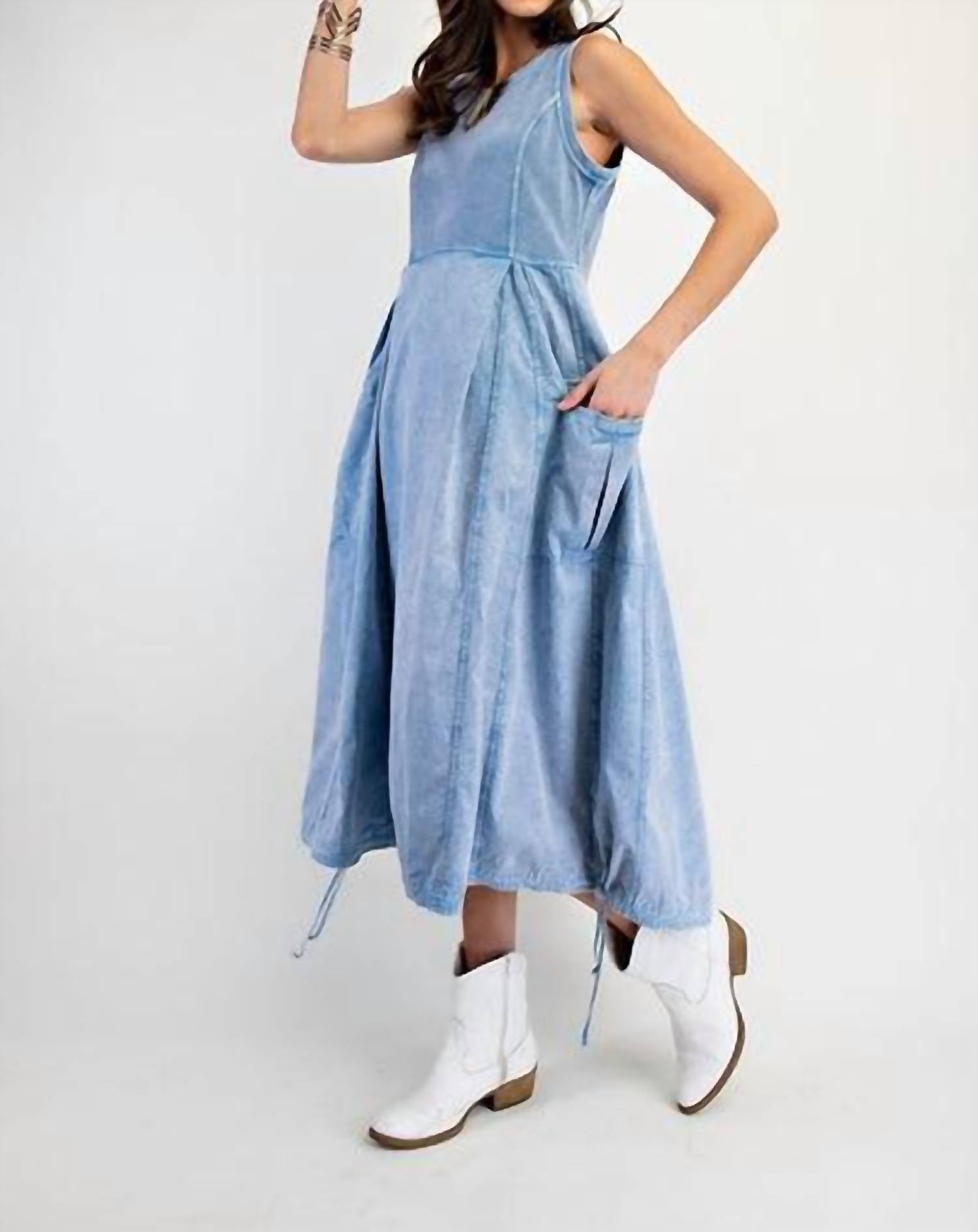 Easel - Cargo Maxi Dress
