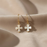 Athra - Women's Cross Drop Earring