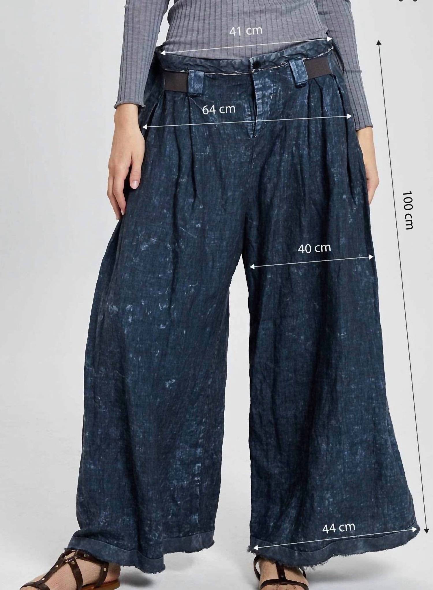 Umit Unal - Linen Wide Leg Pants