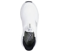 Skechers Black Max Cushioning Elite Shoes in white black - women's sneaker - detail view