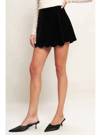 Flying Tomato - Scallop Velvet Skort