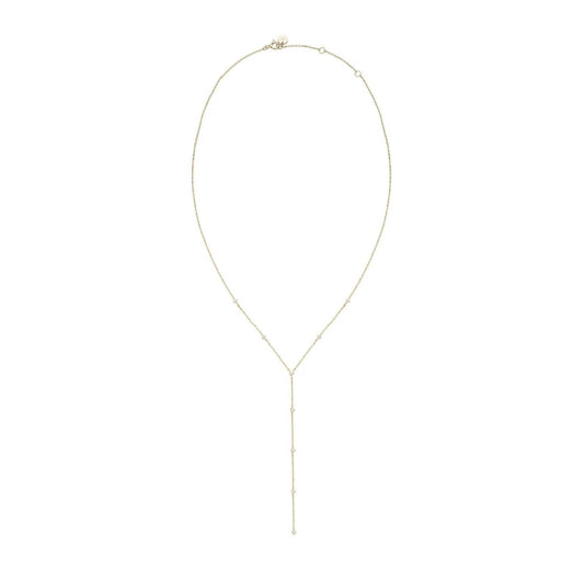 Eklexic - Women's Cz Studded Lariat Necklace