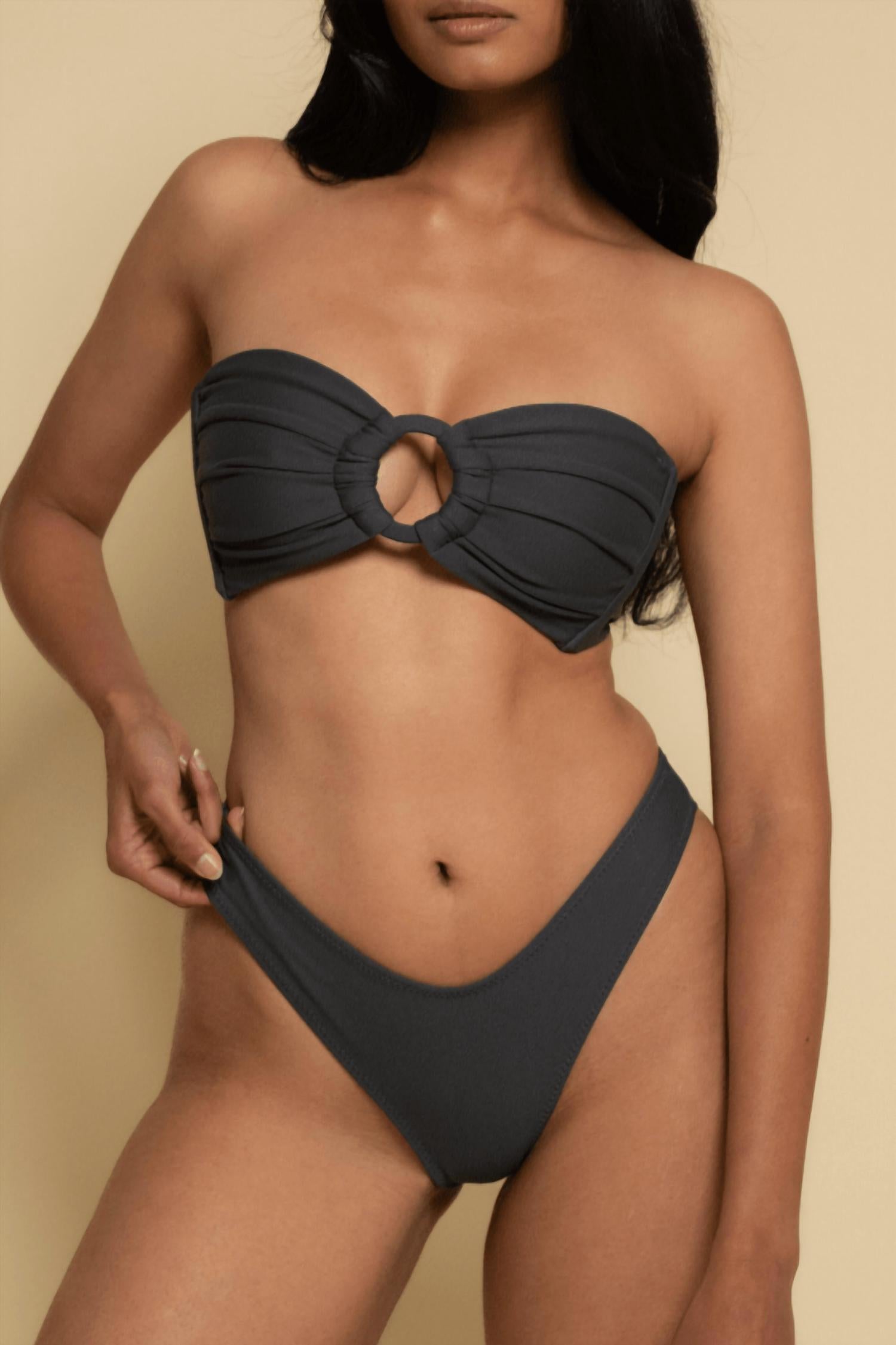 Montce - Women's Added Coverage Lulu Zig-zag Stitch Bikini Bottom