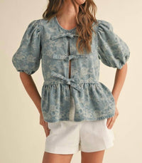 Miou Muse - For All Occasions Jacquard Top