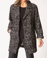 habitat Paris Car Coat in autumn check - women's jacket