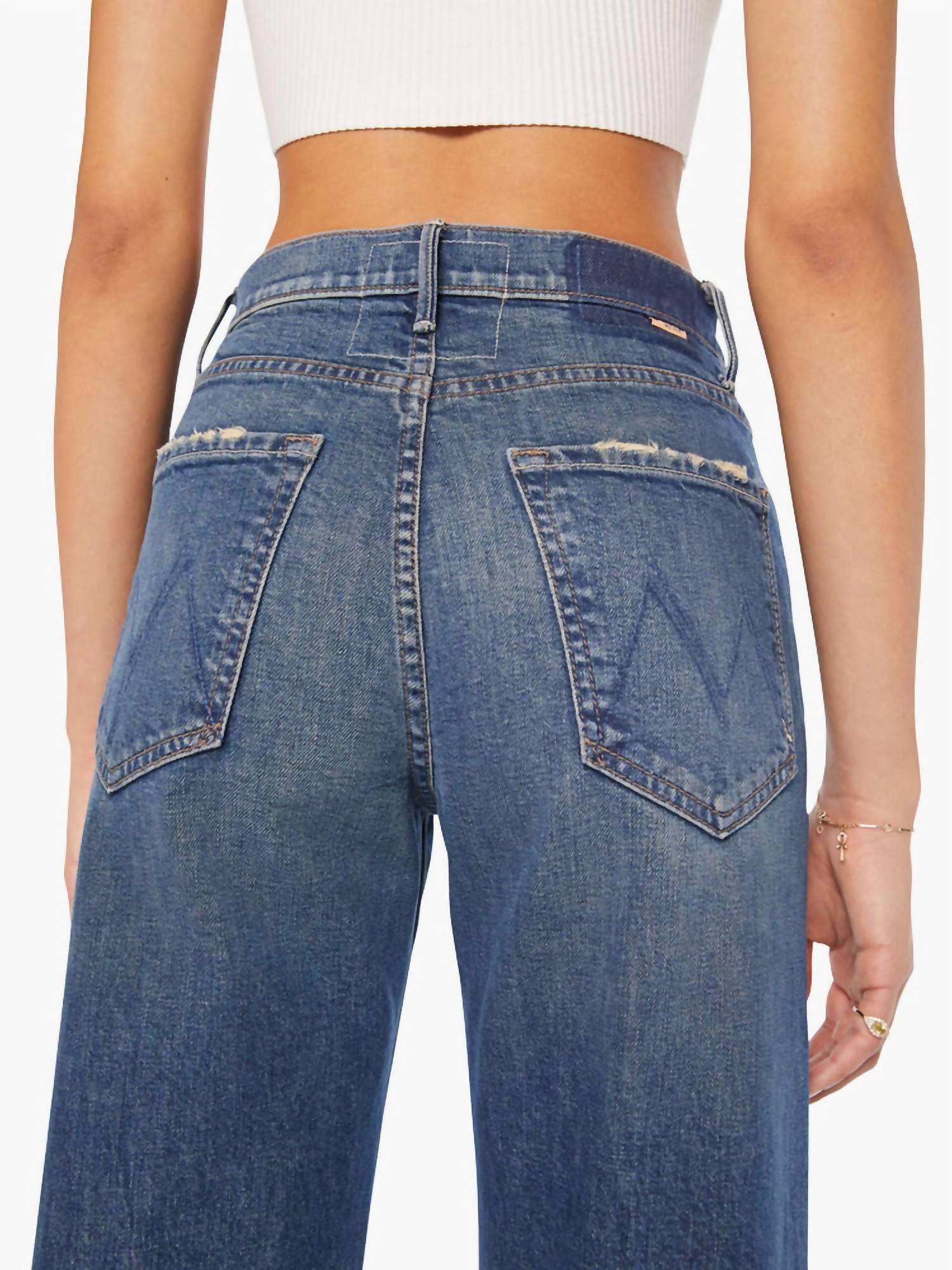 Mother - Lasso Sneak distressed jeans