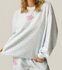 The Happy Camp3R - Bluebell Picnic Crewneck Sweatshirt