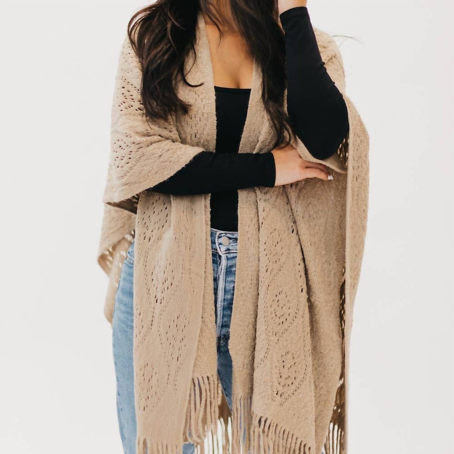 Pretty Simple - Prince Paisley Knitted Shawl Wrap