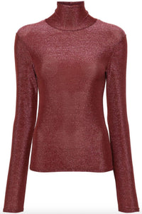 Forte Forte - Lurex Jersey Turtleneck T-shirt