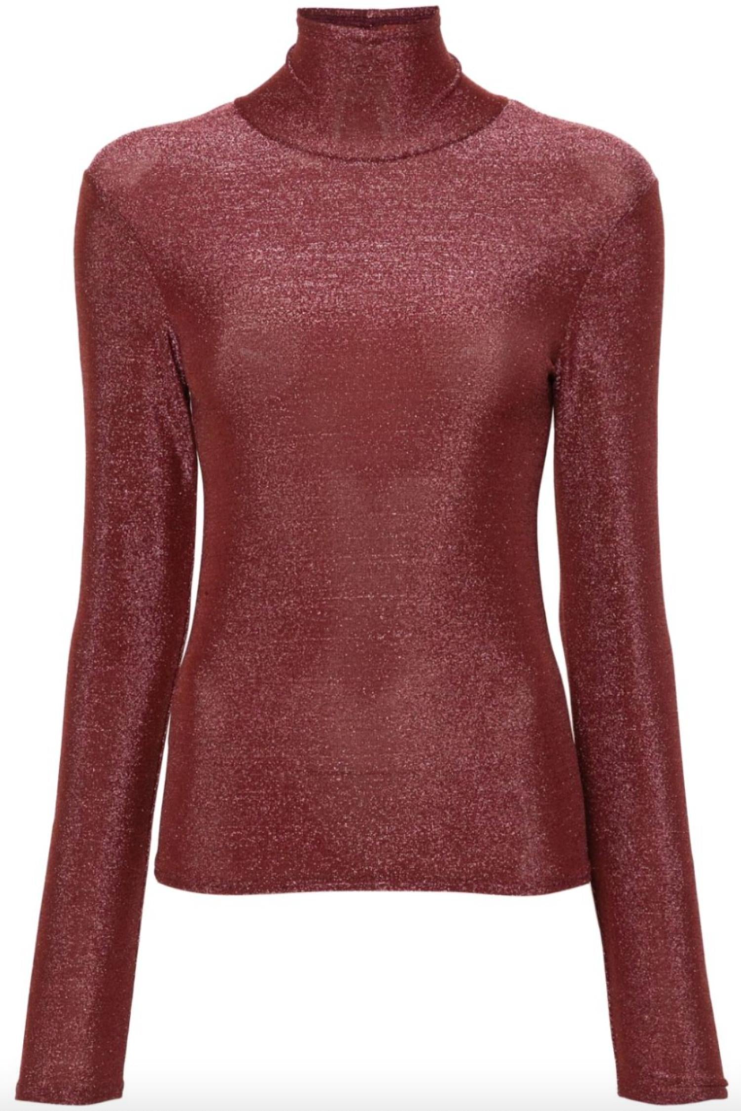 Forte Forte - Lurex Jersey Turtleneck T-shirt