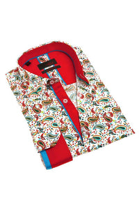 Eight X - Paisley Button Down Shirt With Trim