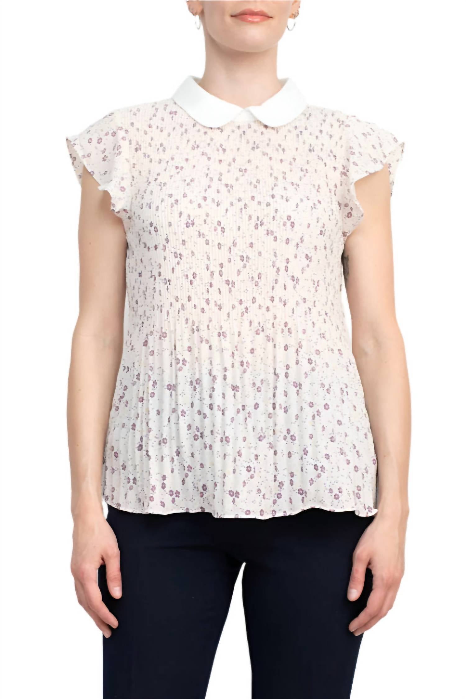 Adrianna Papell - Georgette Flutter Sleeve Top