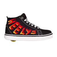 Heelys Youth Racer 20 Mid Shoes in black - kids' sneaker - detail view
